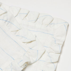 Linen Napkin Pair, Fine Stripe Blue